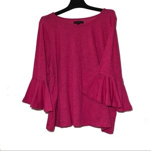 Lane Bryant pink bell sleeve top size 18/20